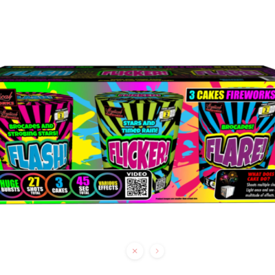 Flash, Flicker, Flare, 3 Pack