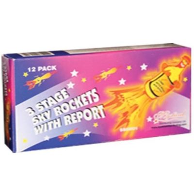 3 Stage Sky Rockets (12pk)